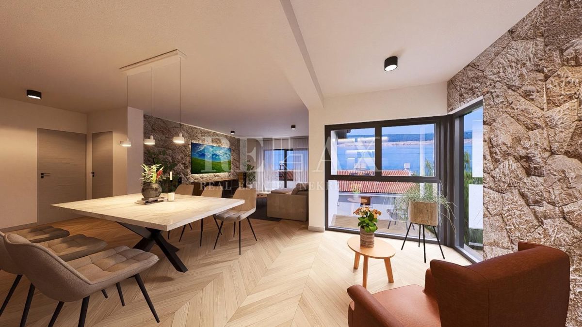 Dramalj - stanovanje s panoramskim razgledom v novogradnji