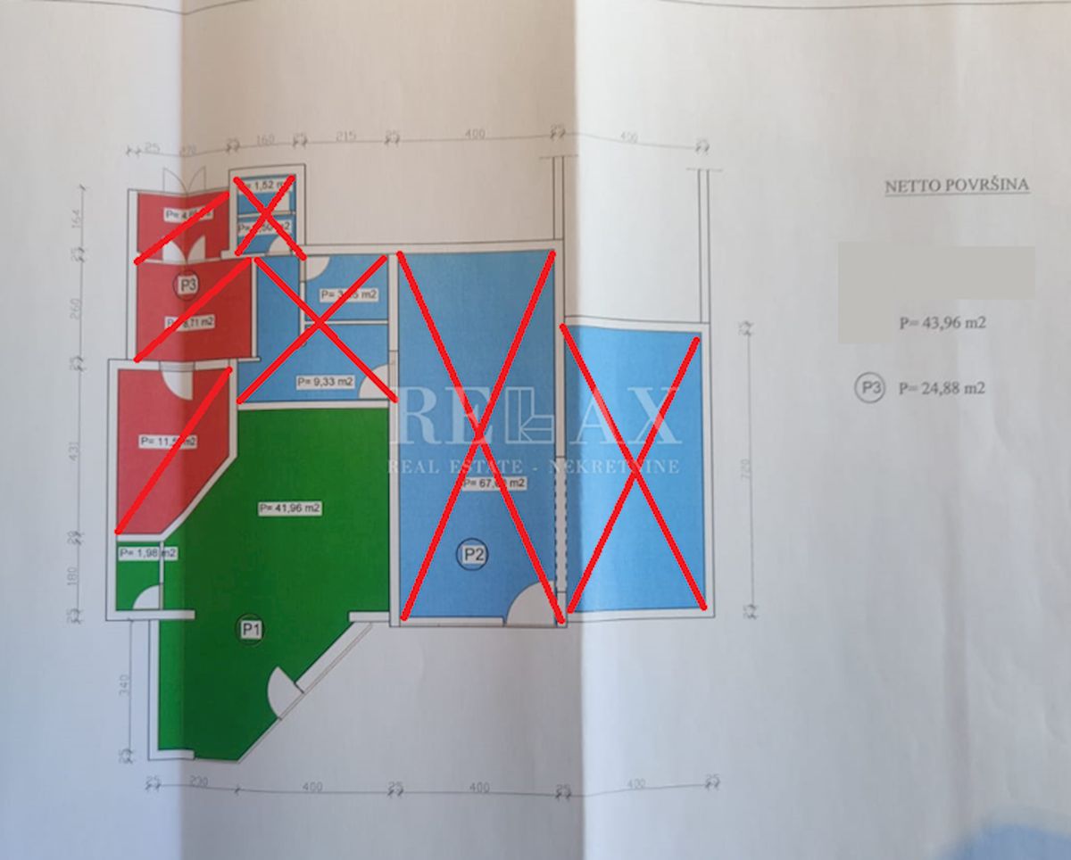 NOVI VINODOLSKI - Poslovni prostor 43,96 m2