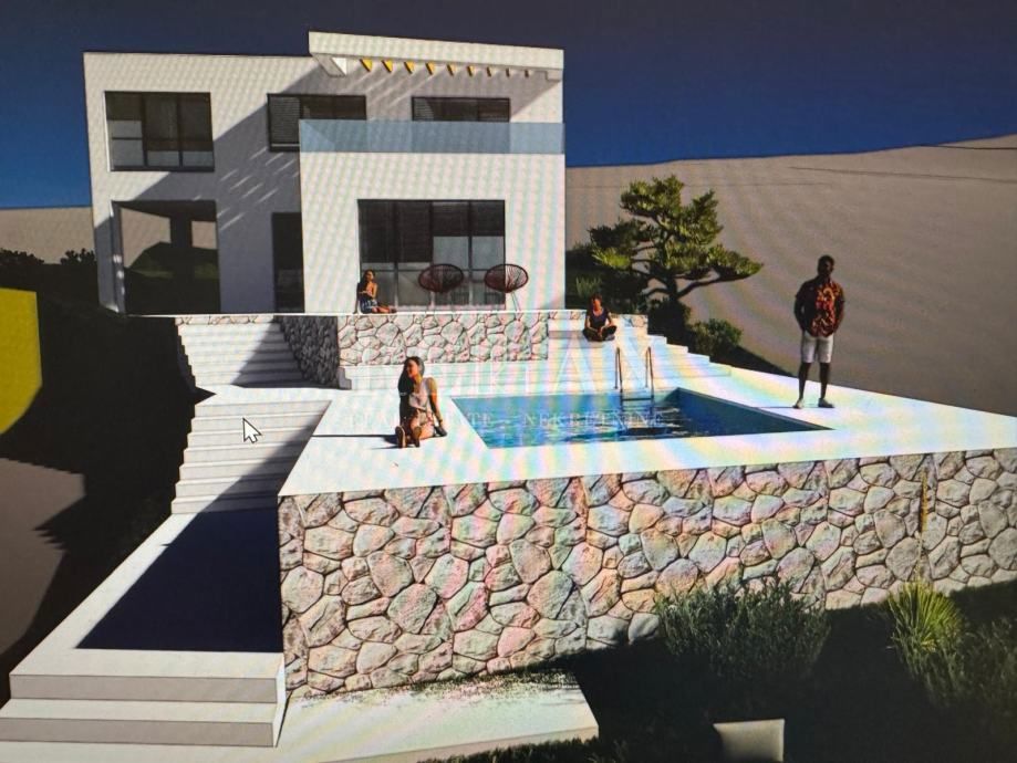 Hreljin - gradbeno zemljišče z idejnim projektom