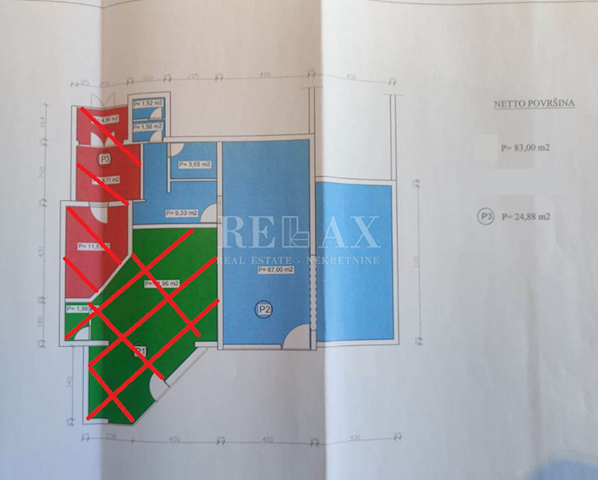 NOVI VINODOLSKI - Poslovni prostor 83 m2 na odlični lokaciji