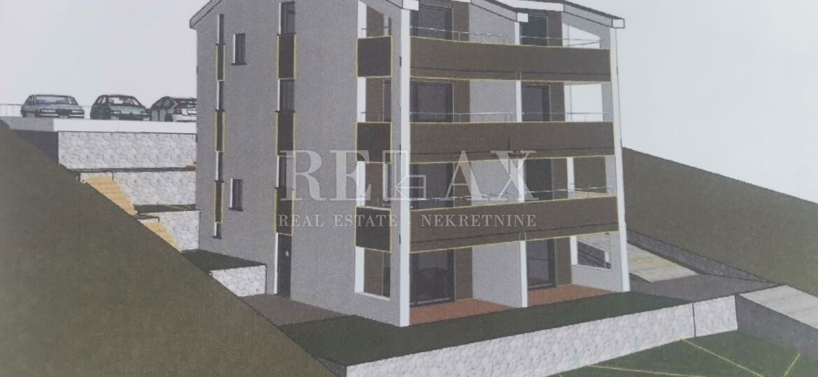 CRIKVENICA, DRAMALJ - Dvoetažni apartma s panoramskim pogledom na morje