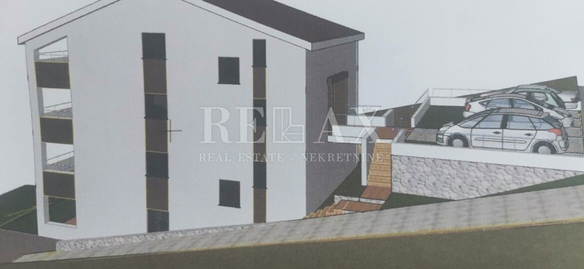 CRIKVENICA, DRAMALJ - Dvoetažni apartma s panoramskim pogledom na morje