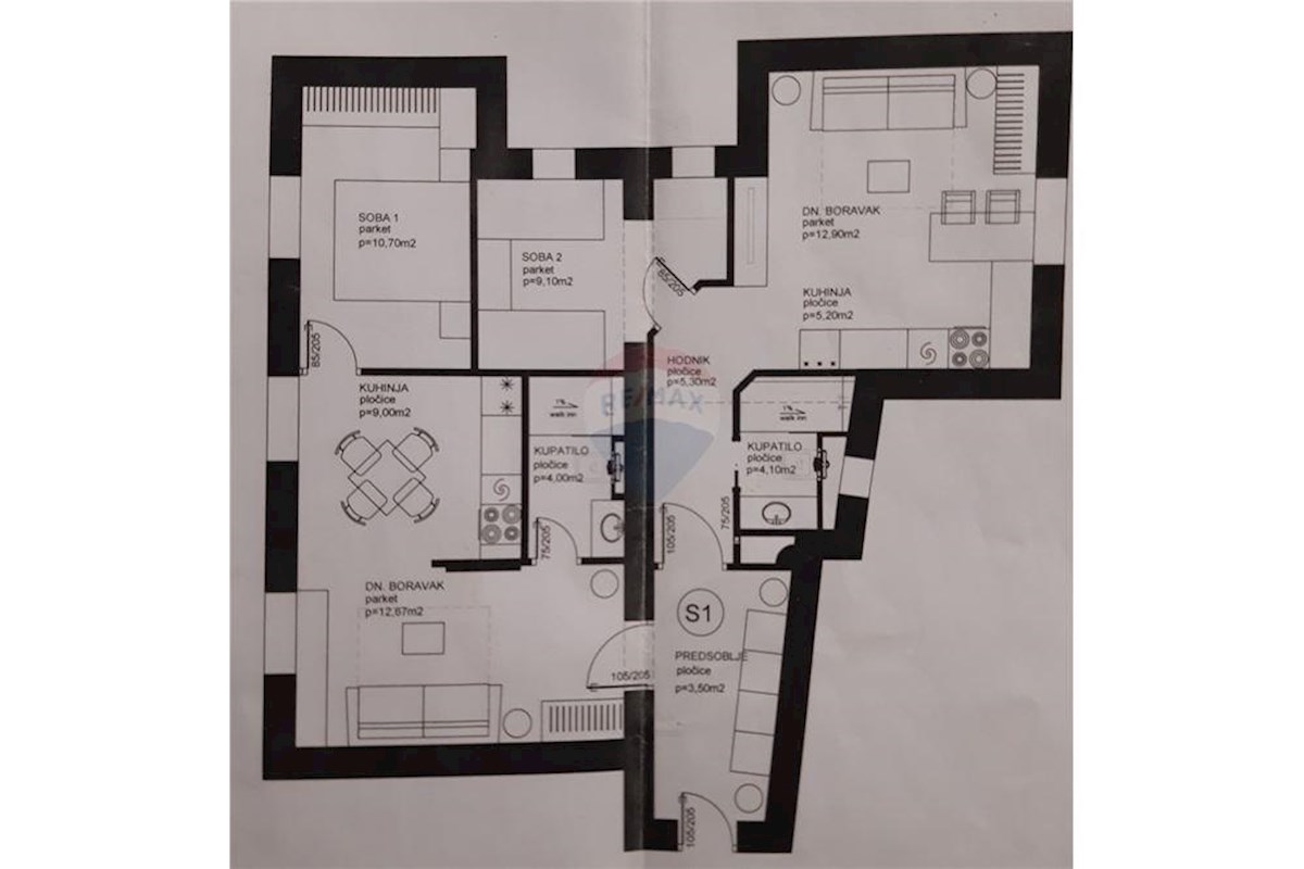 Split, Mesto, 2-sobno, adaptirano stanovanje