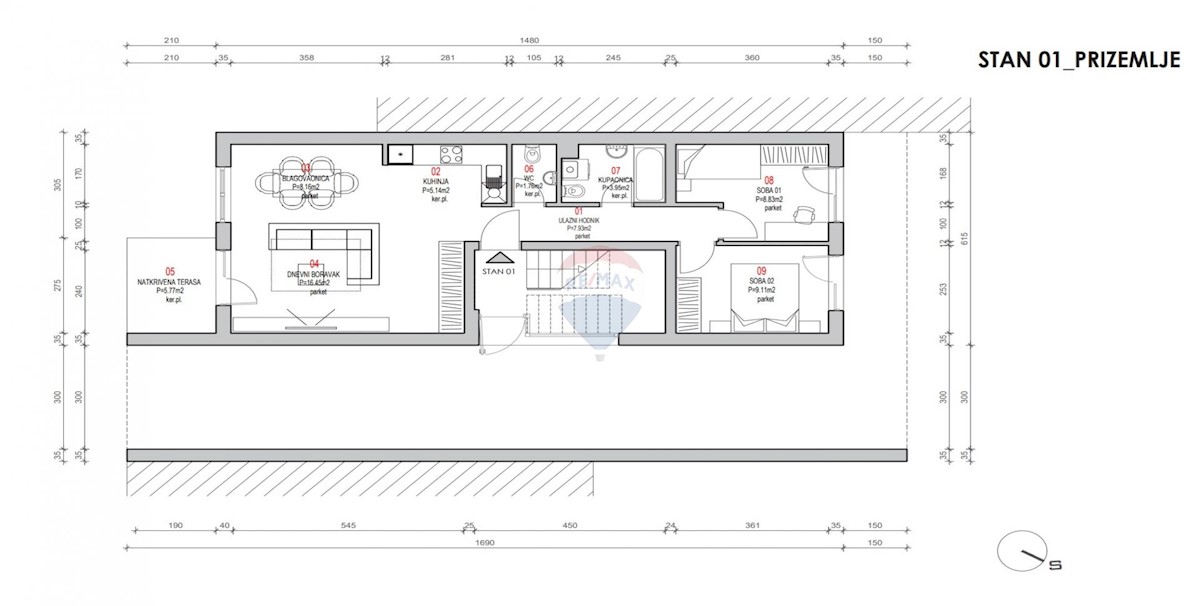 Stanovanje/Apartma Maksimir, 73,72m2