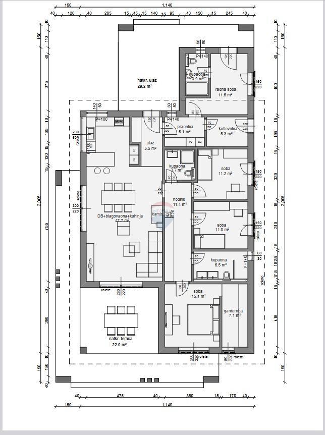 Hiša Matulini, Poreč, 145m2
