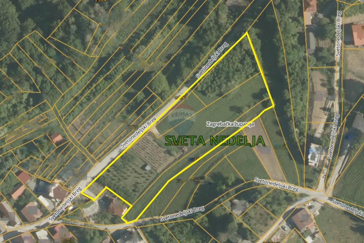 Stavbno zemljišče Svetonedeljski Breg, Sveta Nedelja, 6.044m2