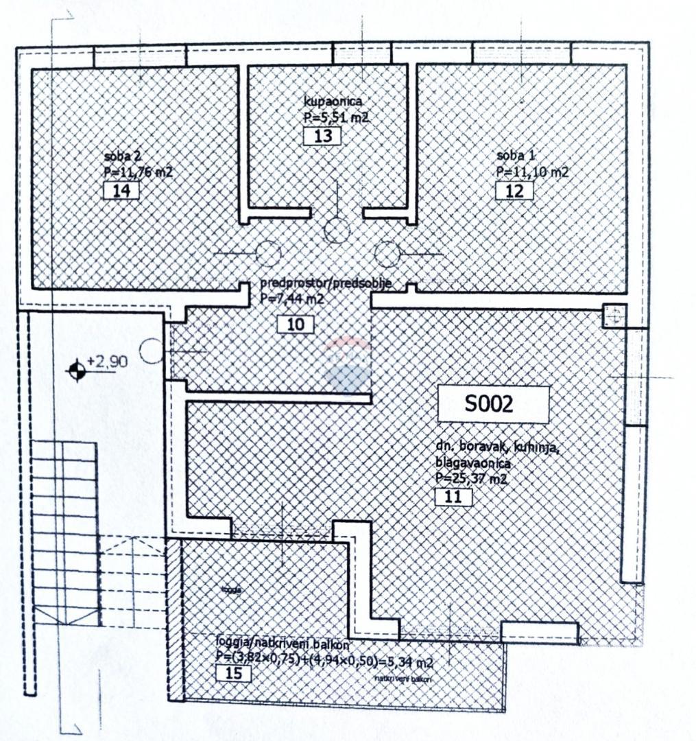 Stanovanje/Apartma Šijana, Pula, 73,76m2