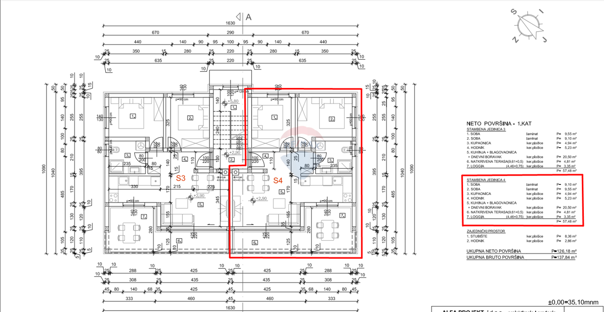 Novi Vinodolski, Smokvica – novogradnja z razgledom na morje