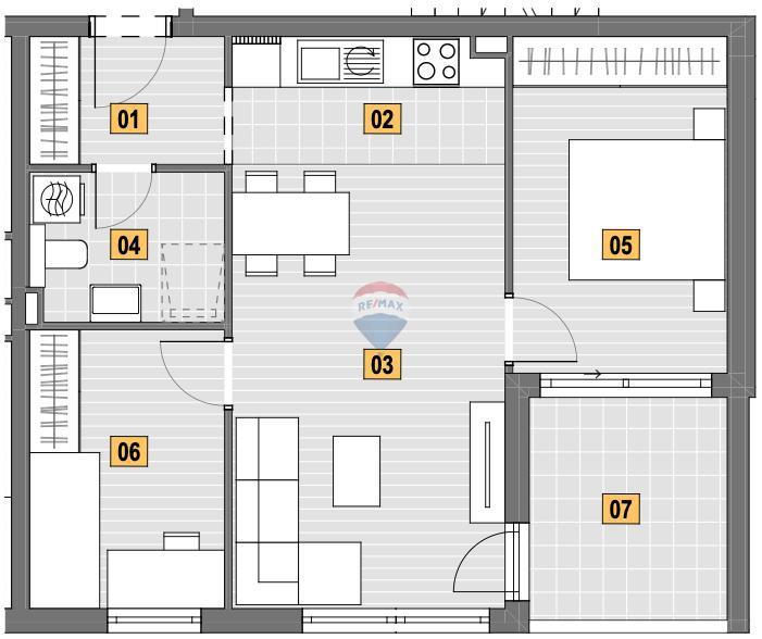 Senj – Dvosobno Stanovanje z Veliko Naravne Svetlobe