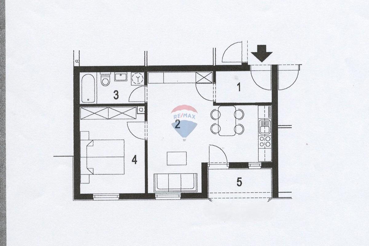 Stanovanje/Apartma Rovinjsko Selo, Rovinj, 50m2