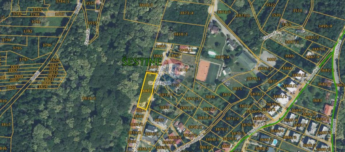 Stavbno zemljišče Šestinski dol, Črnomerec, 1.271m2