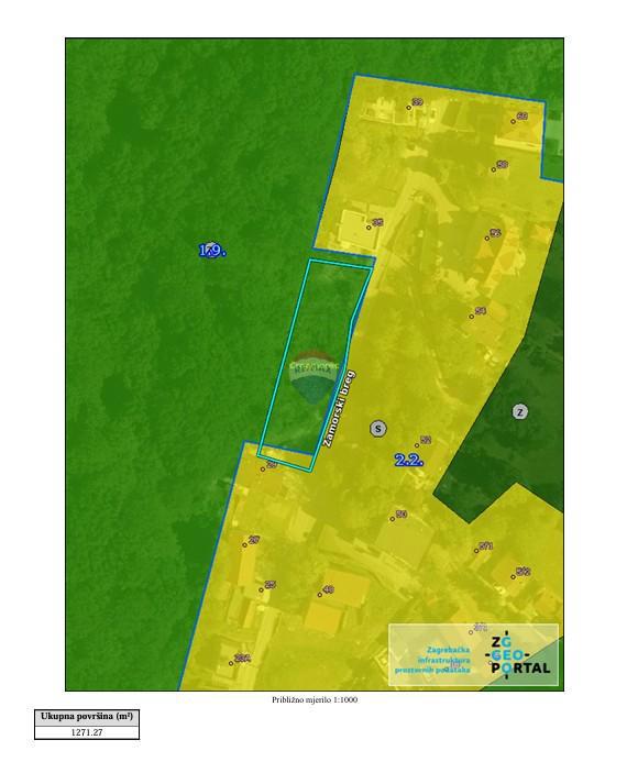 Stavbno zemljišče Šestinski dol, Črnomerec, 1.271m2