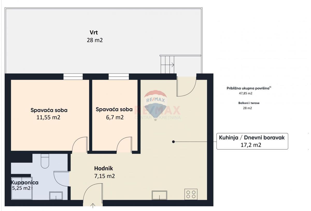Stanovanje/Apartma Remetinec, Novi Zagreb - Zapad, 58m2