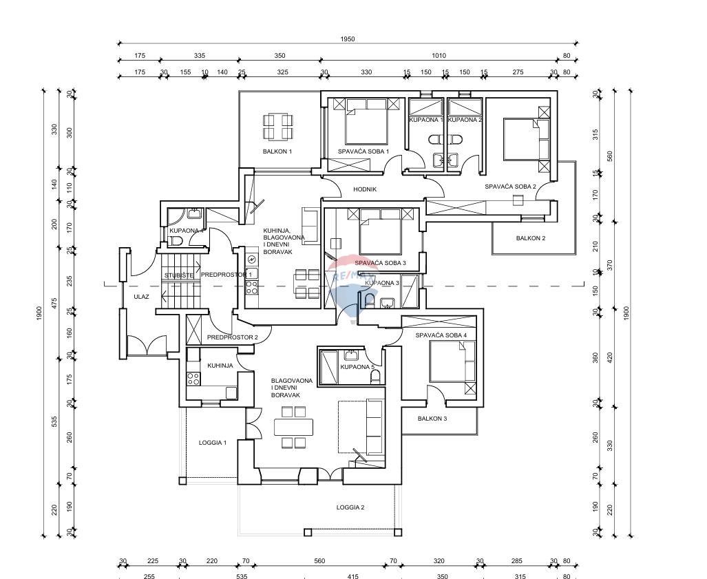 Hiša Kornić, Krk, 476m2