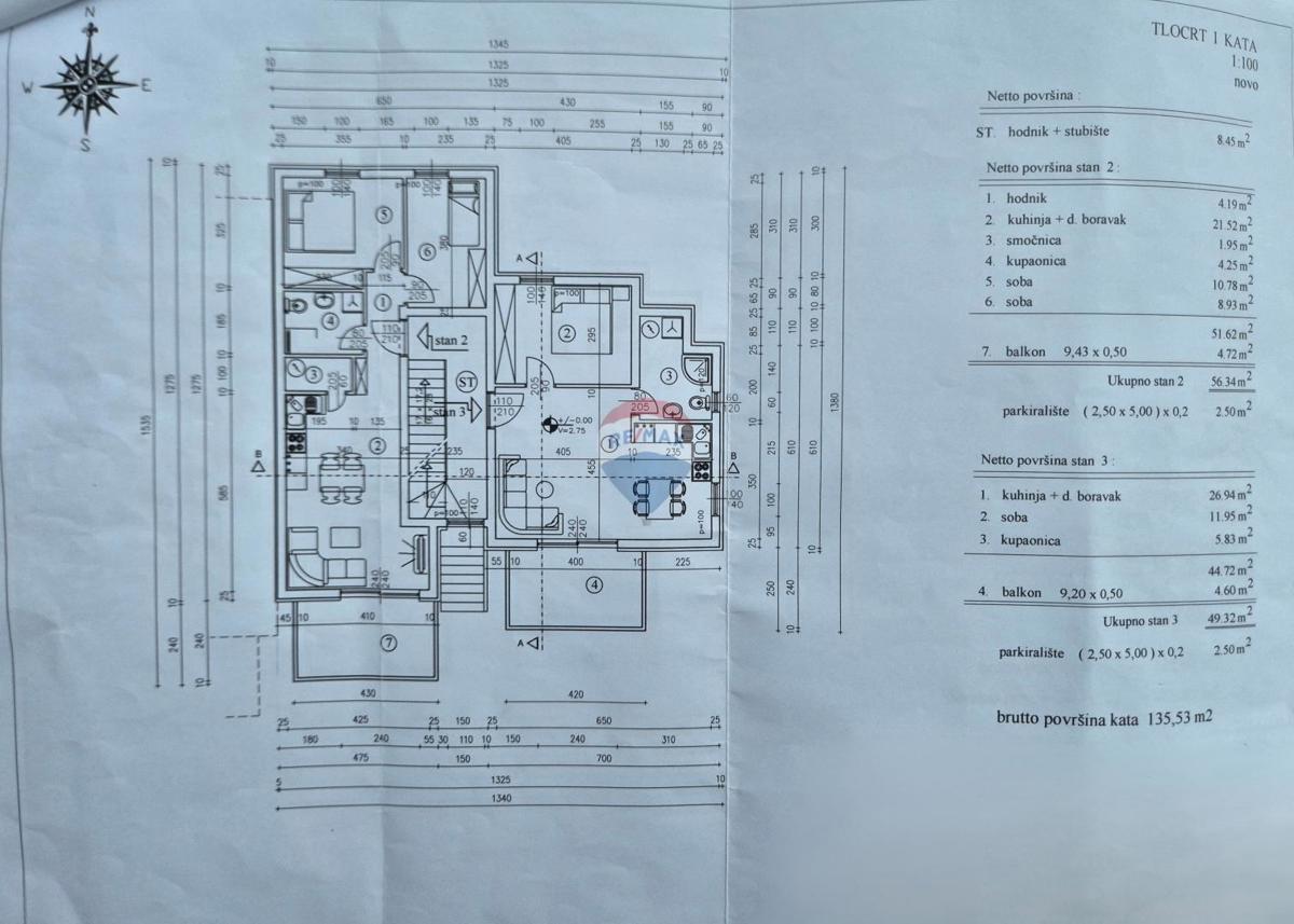 Stanovanje/Apartma Podmurvice, Rijeka, 58,54m2