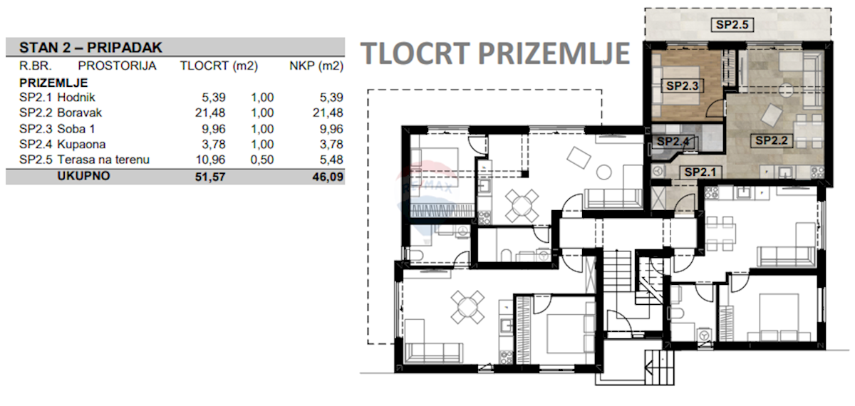 Stanovanje/Apartma Malinska, Malinska-Dubašnica, 130m2