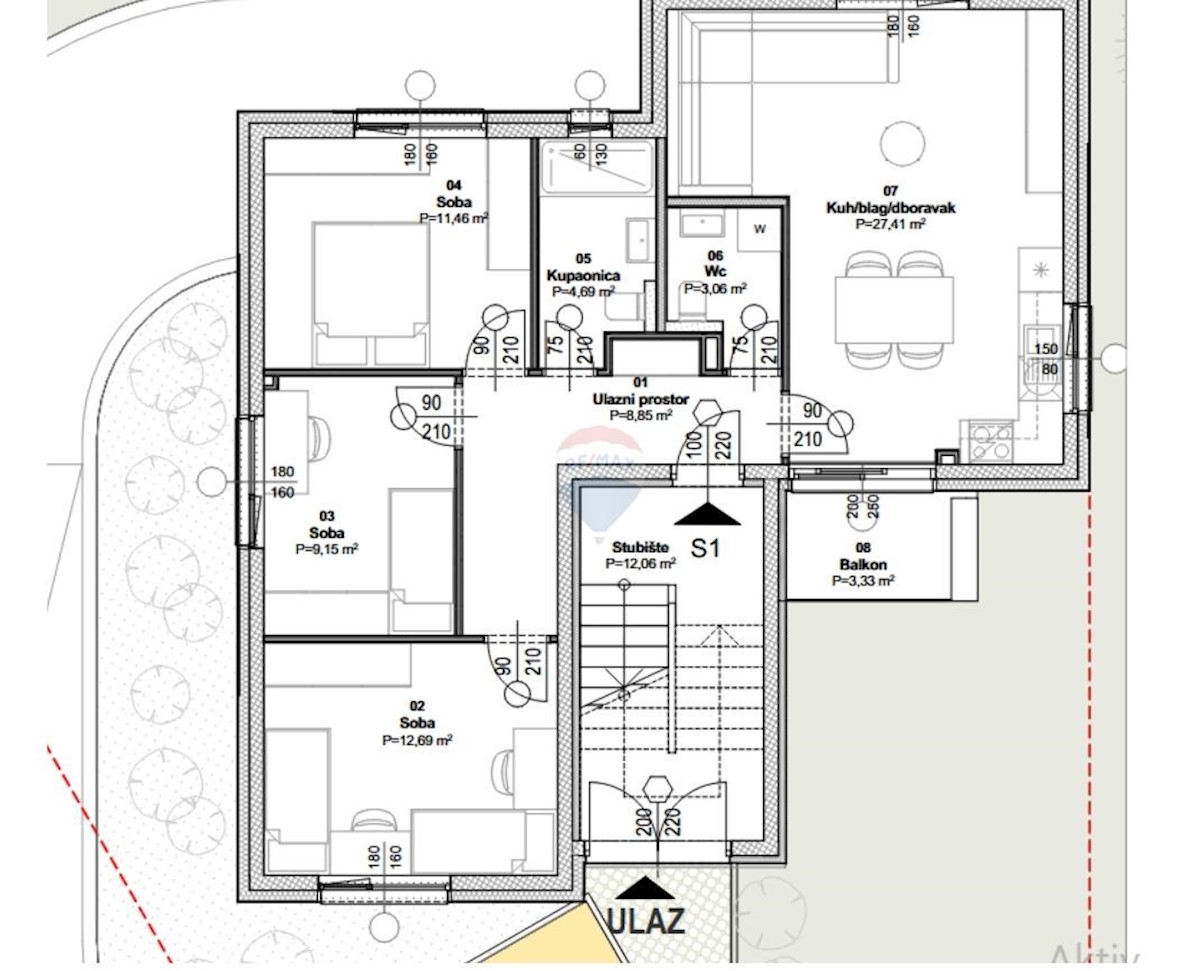 Stanovanje/Apartma Granešina, Gornja Dubrava, 93,88m2