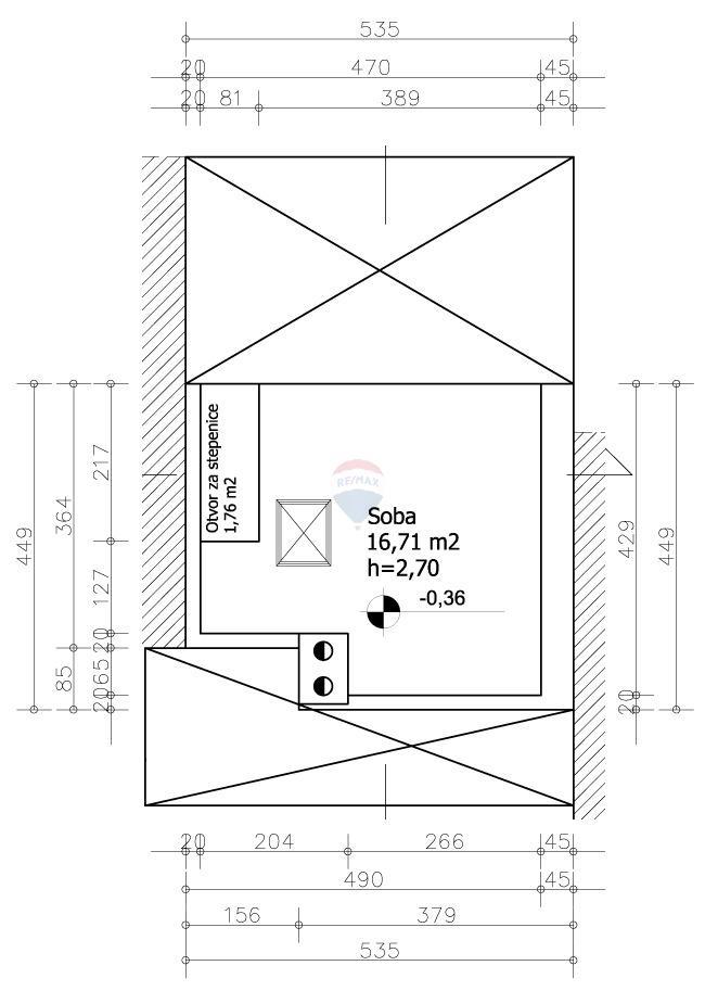 Stanovanje/Apartma Donji grad, Donji Grad, 46,46m2