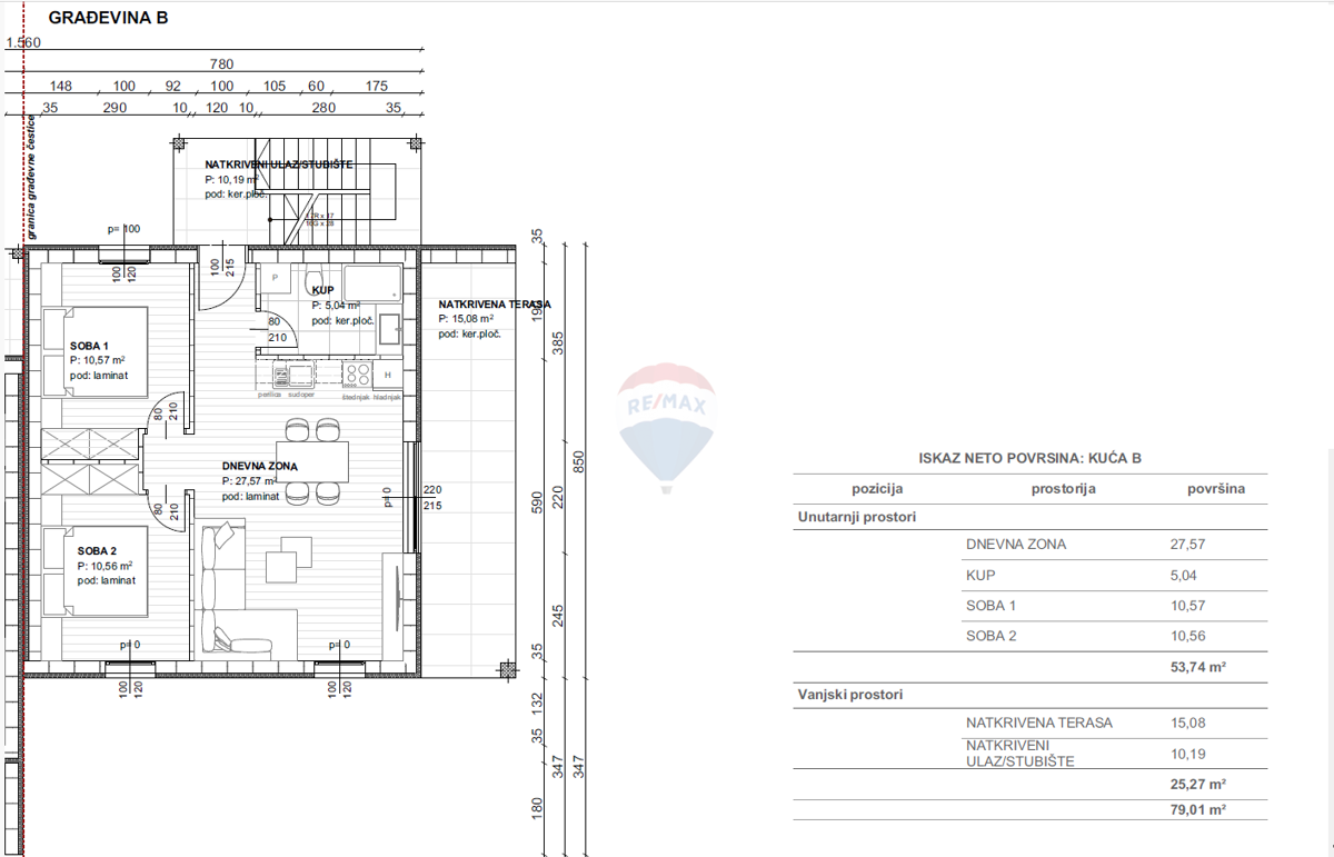 Stanovanje/Apartma Čižići, Dobrinj, 79,01m2