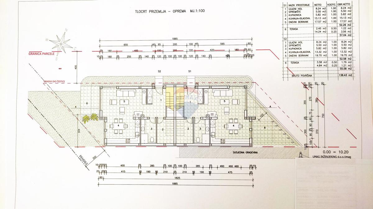 Stavbno zemljišče Umag, 442m2
