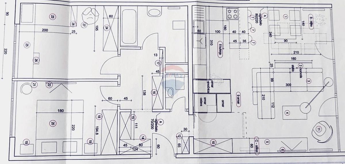 Stanovanje/Apartma Veliko Polje, Novi Zagreb - Istok, 96,74m2
