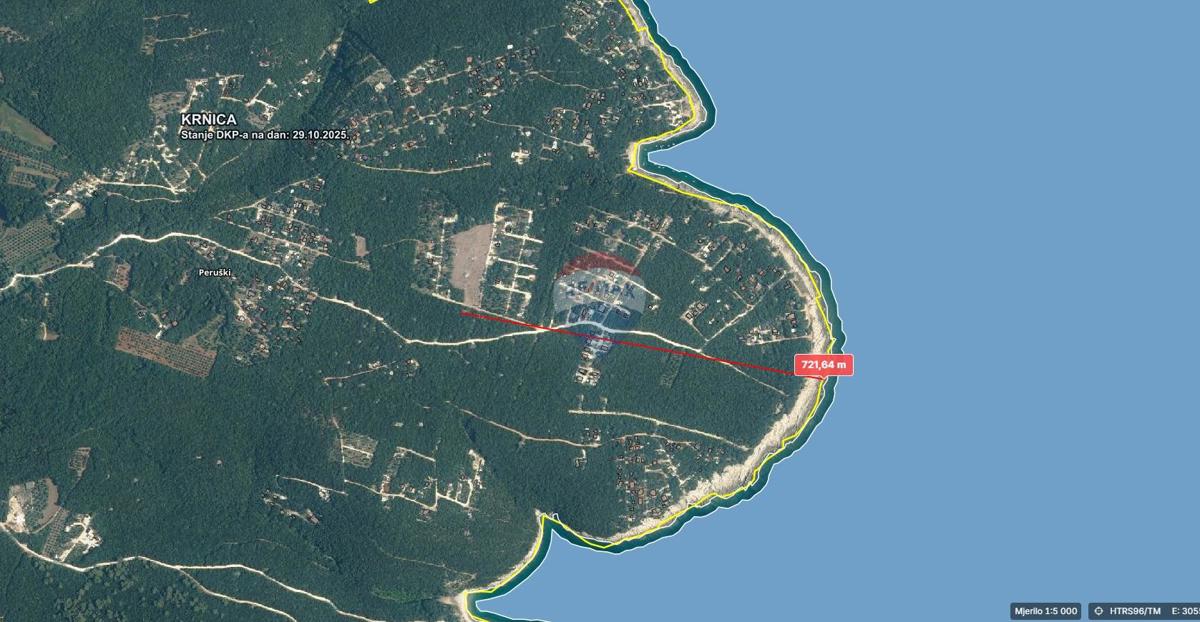 Stavbno zemljišče Krnica, Marčana, 1.513m2