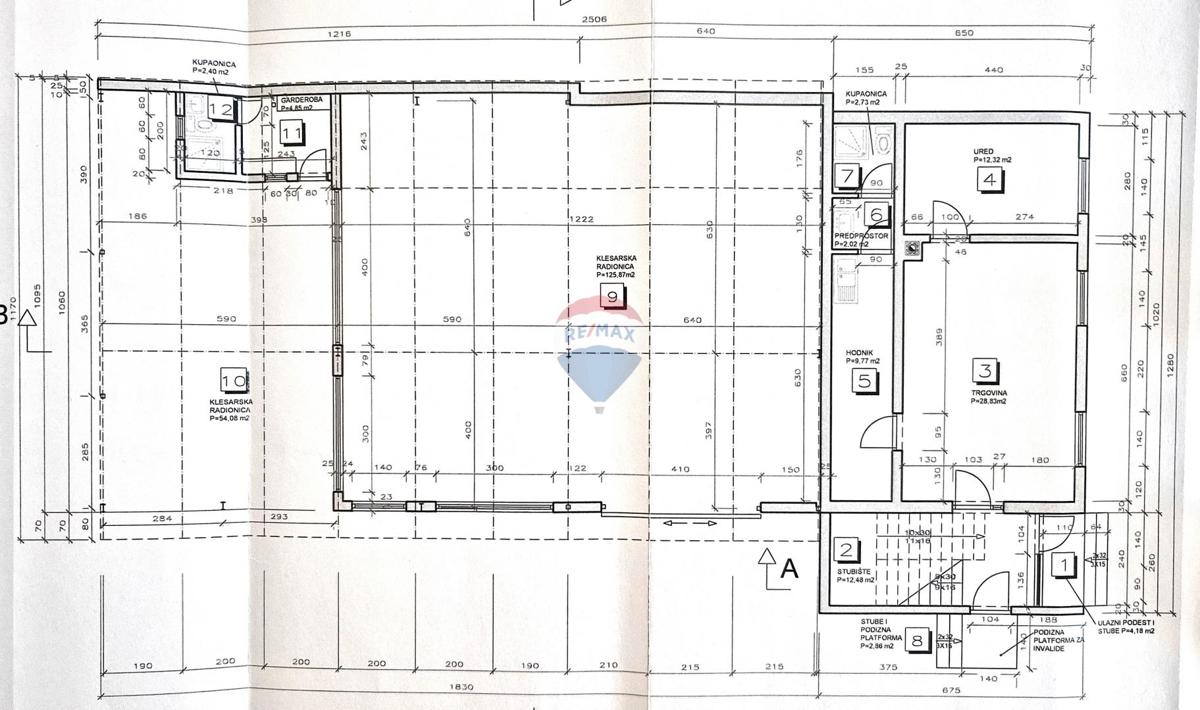 Poslovni prostori Moščenica, Petrinja, 360m2