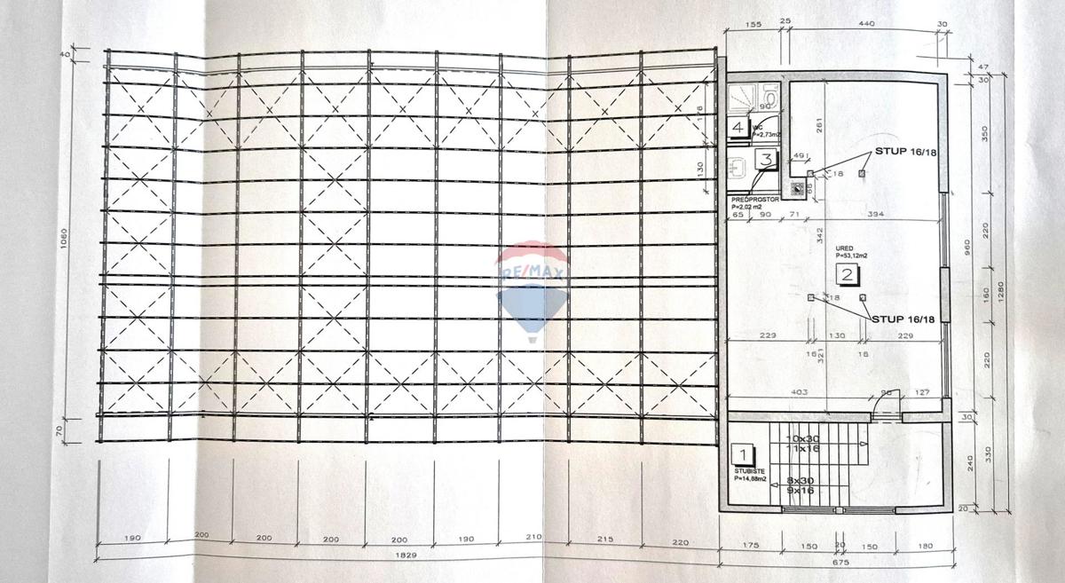 Poslovni prostori Moščenica, Petrinja, 360m2