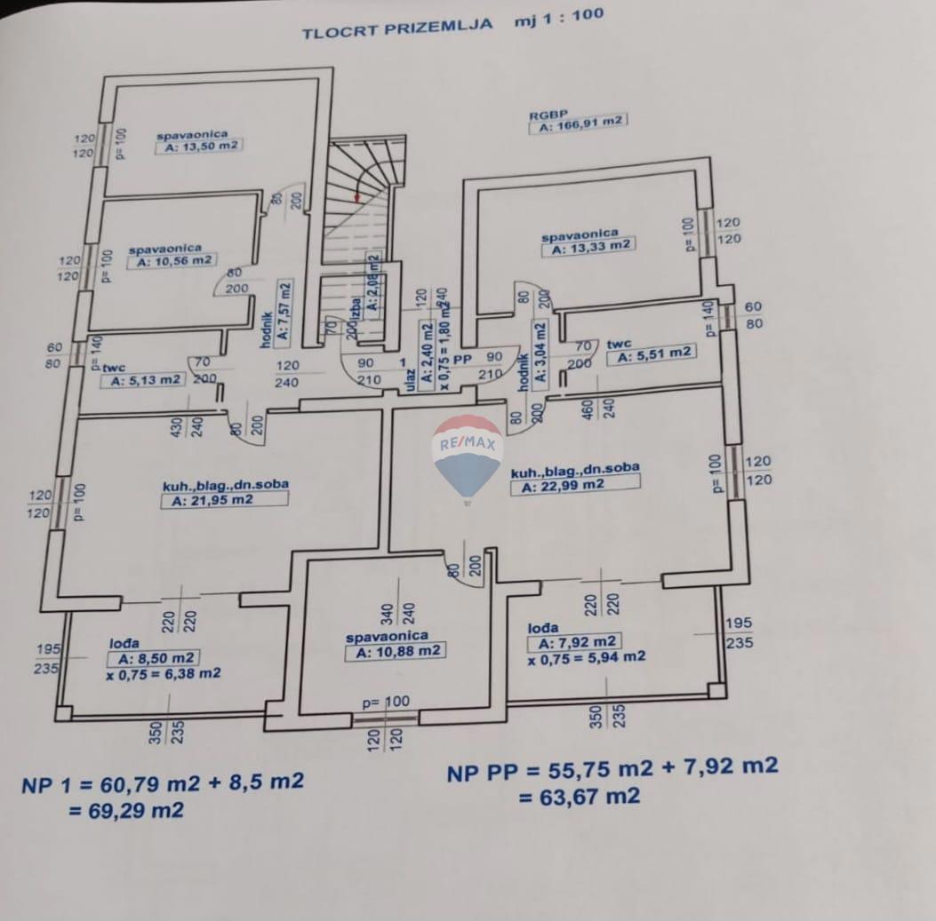 Stanovanje/Apartma Barbat na Rabu, Rab, 64m2
