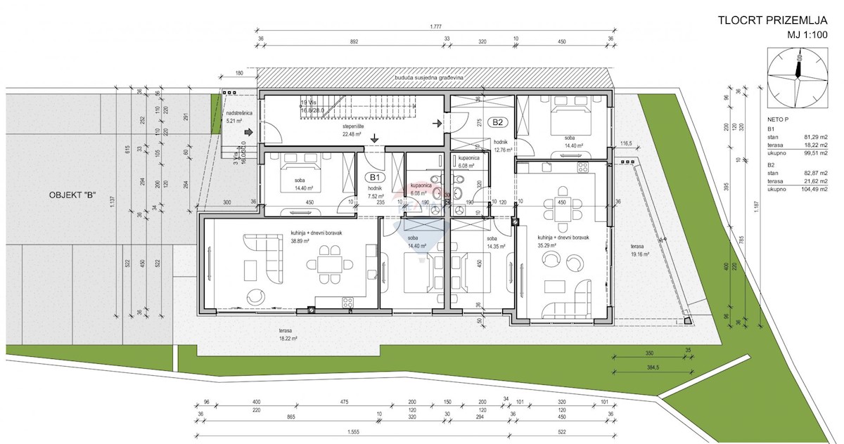 Kanfanar, 1.050m2