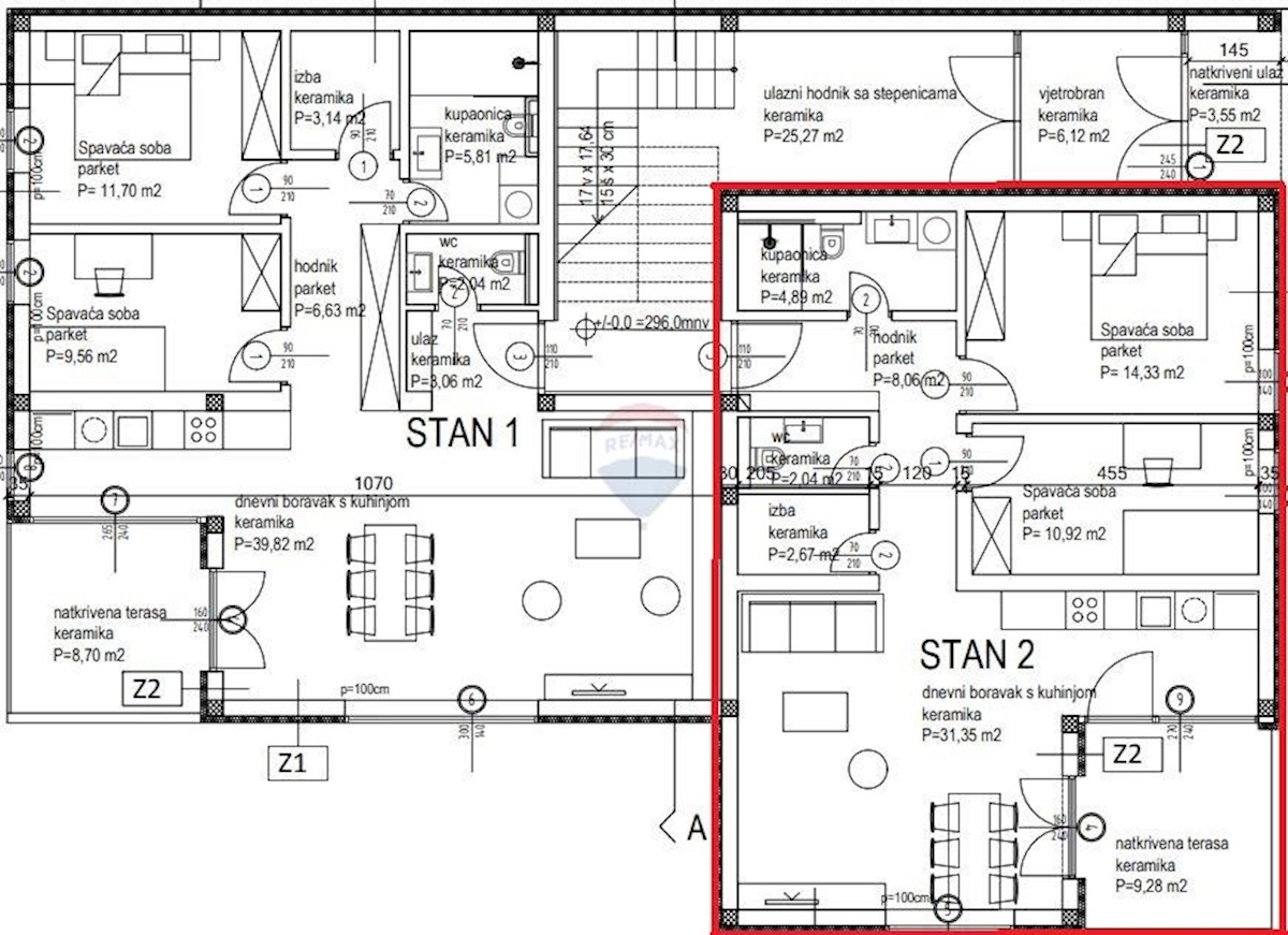 Stanovanje/Apartma Kanfanar, 83,54m2