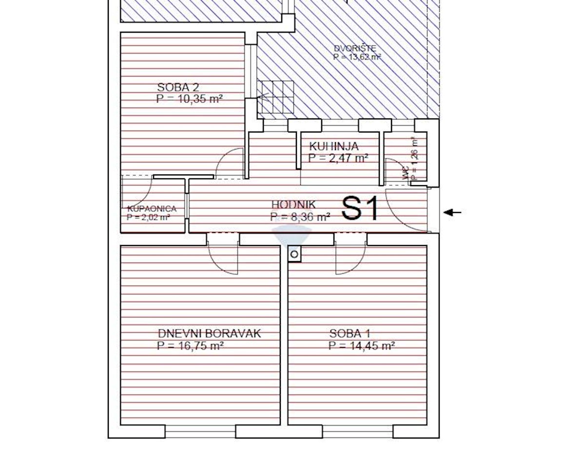 Stanovanje/Apartma Srednjaci, Trešnjevka - Jug, 56m2