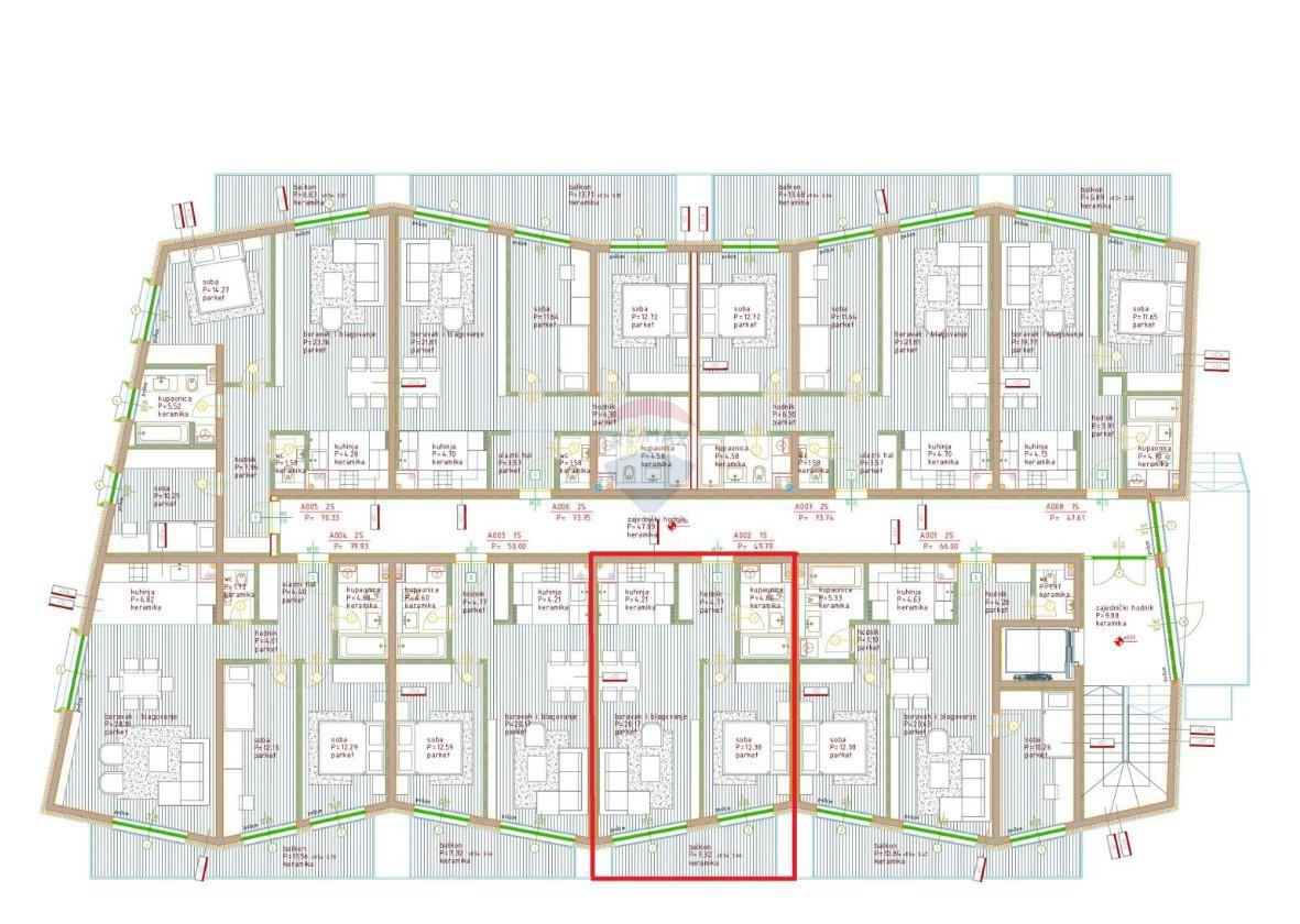 Stanovanje/Apartma Poreč, 53,27m2