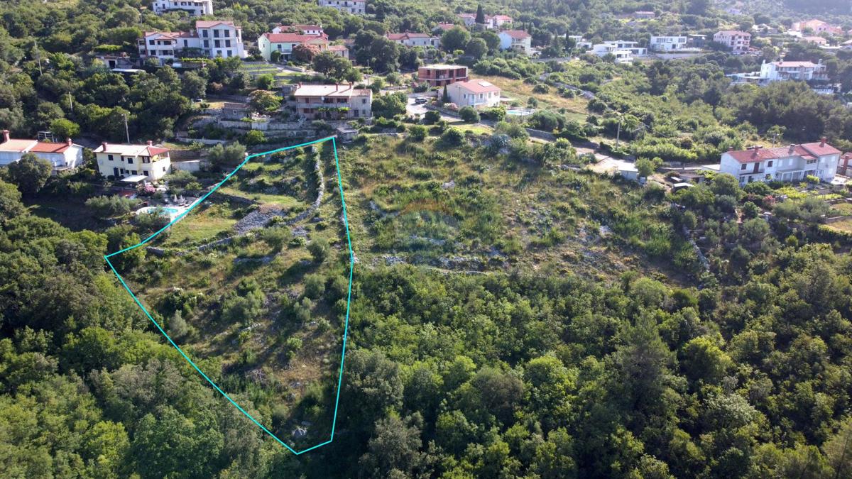 ISTRIA, RABAC - Building plot 2913 m2 with a fantastic view