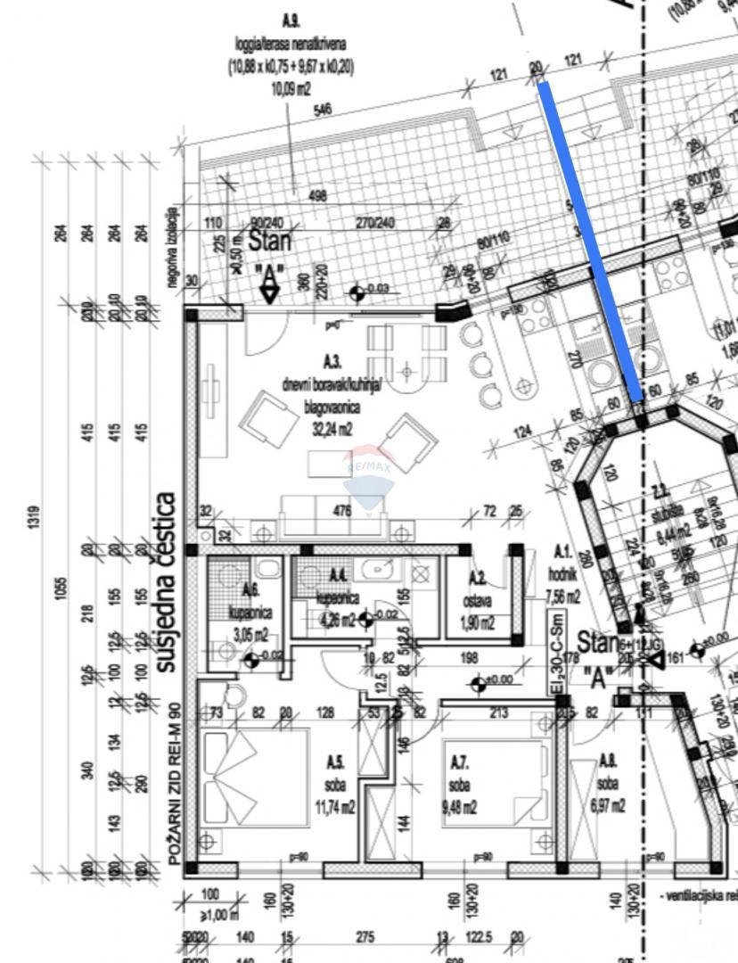 Istra, Valbandon – Trosobno stanovanje v novogradnji