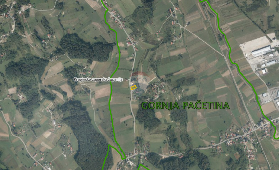 Stavbno zemljišče Gornja Pačetina, Krapina - Okolica, 800m2