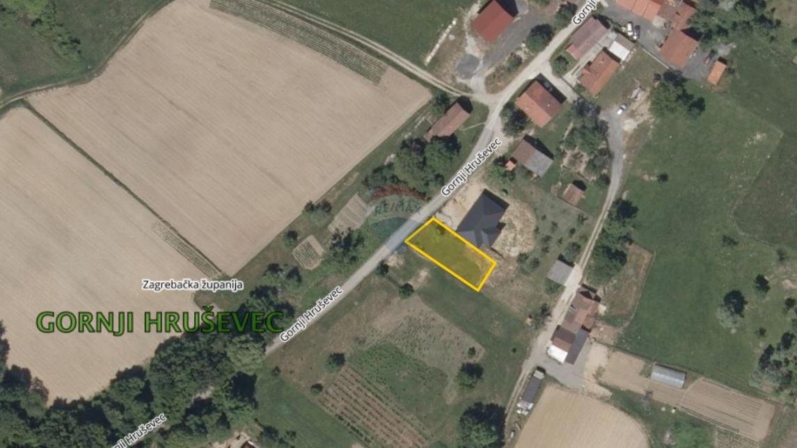 Stavbno zemljišče Gornji Hruševec, Kravarsko, 1.499m2