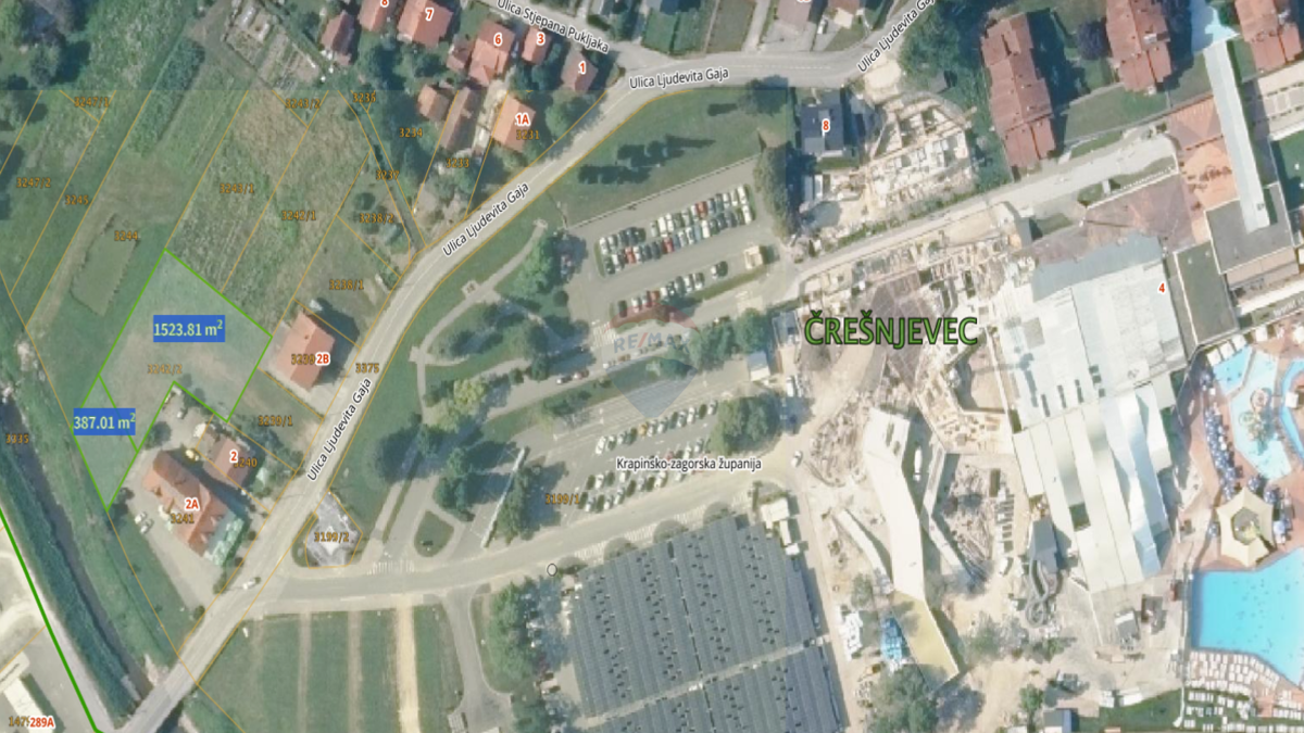 Stavbno zemljišče Tuheljske Toplice, Tuhelj, 1.913m2