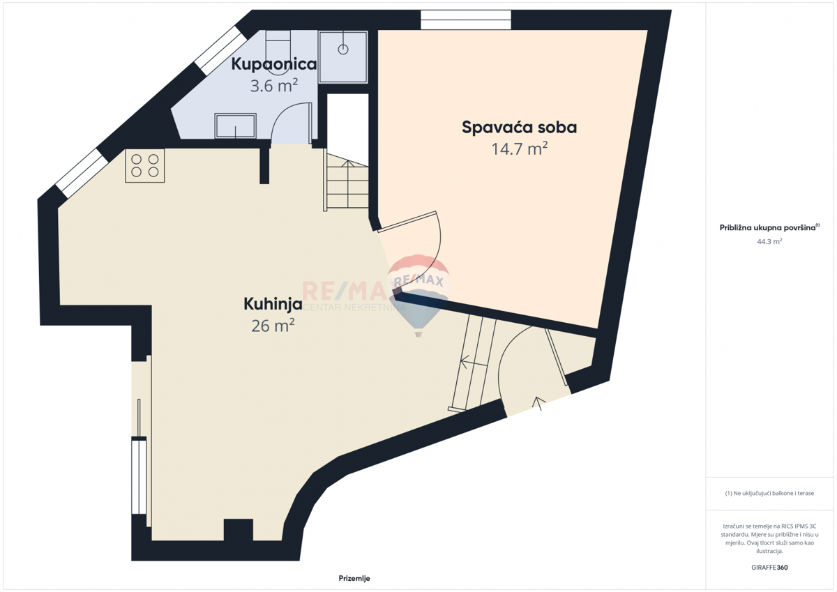 Stanovanje/Apartma Rovinj, 83m2