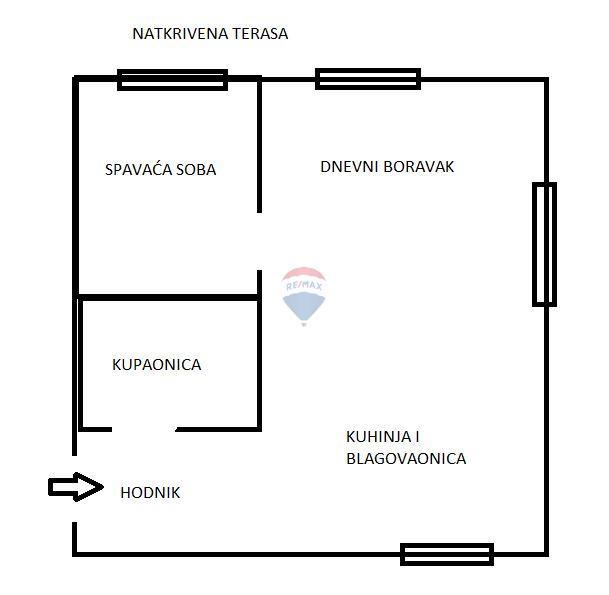 Stanovanje/Apartma Kajzerica, Novi Zagreb - Zapad, 49,15m2