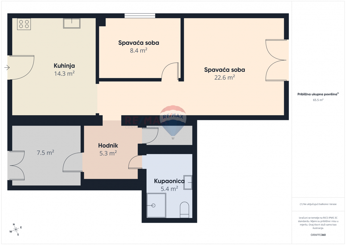 Stanovanje/Apartma Rovinj, 75m2