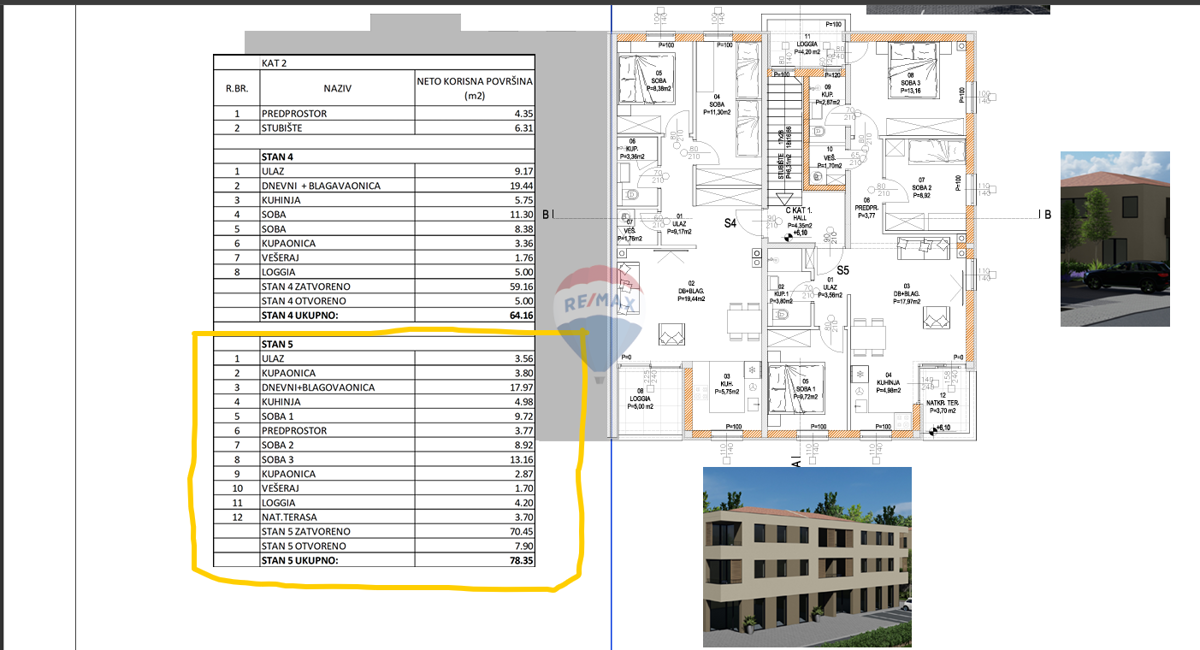 Stanovanje/Apartma Barban, 78,35m2