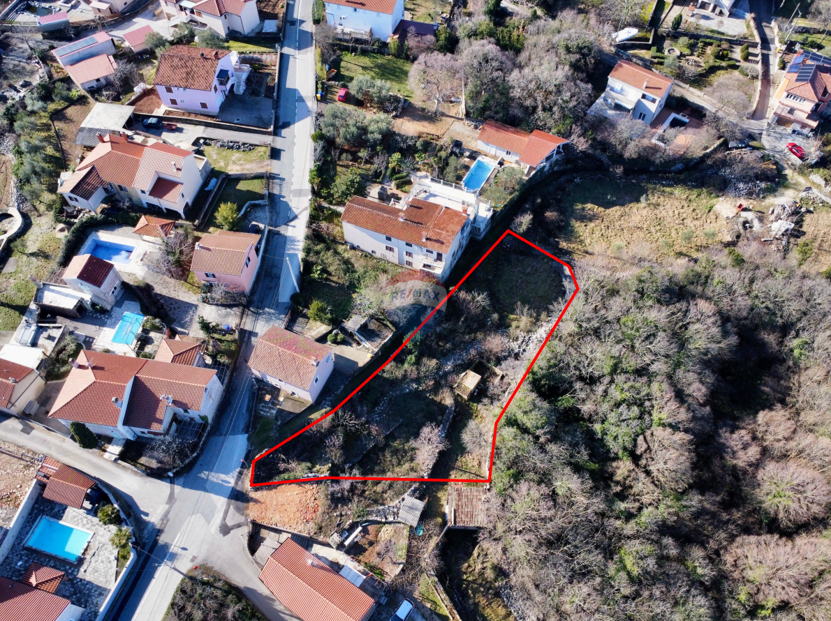 Dobrinj, Gabonjin – Stavbno zemljišče, 914 m²