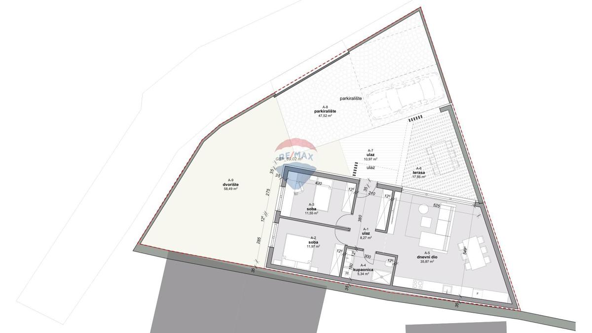 Stavbno zemljišče Umag, 231m2