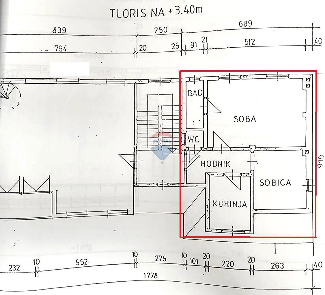 Stanovanje/Apartma Donji grad, Donji Grad, 39m2
