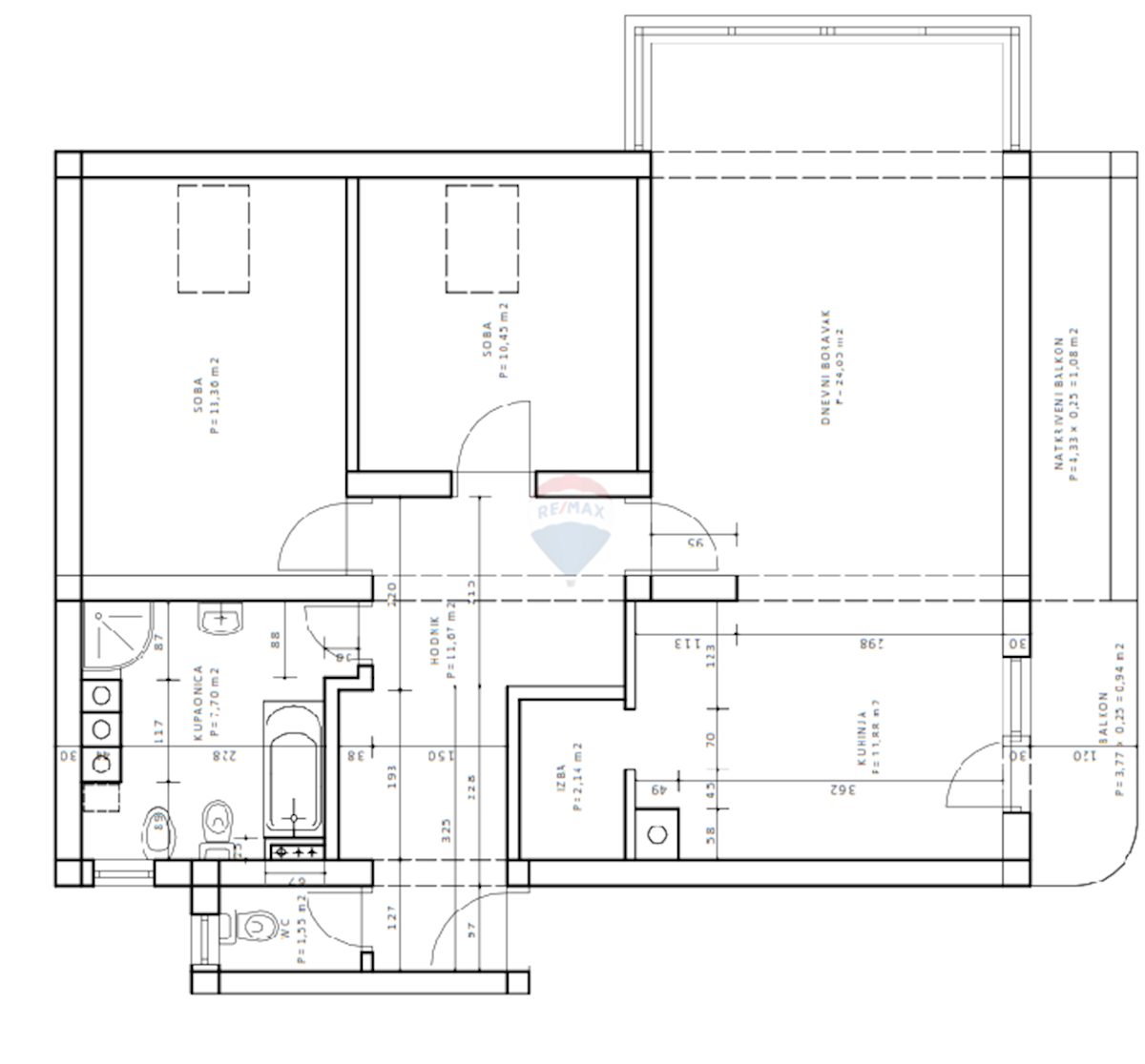 Stanovanje/Apartma Pantovčak, Gornji Grad - Medveščak, 86m2