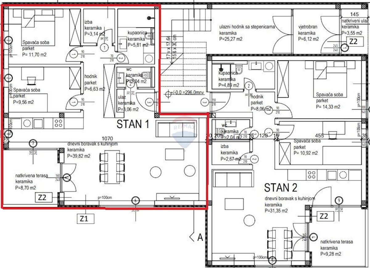 Stanovanje/Apartma Kanfanar, 90,46m2