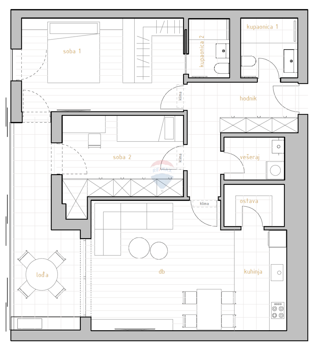 Stanovanje/Apartma Zamet, Rijeka, 105,70m2