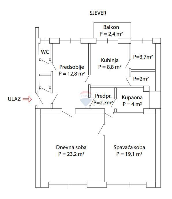 Stanovanje/Apartma Zvijezda, Karlovac, 82m2