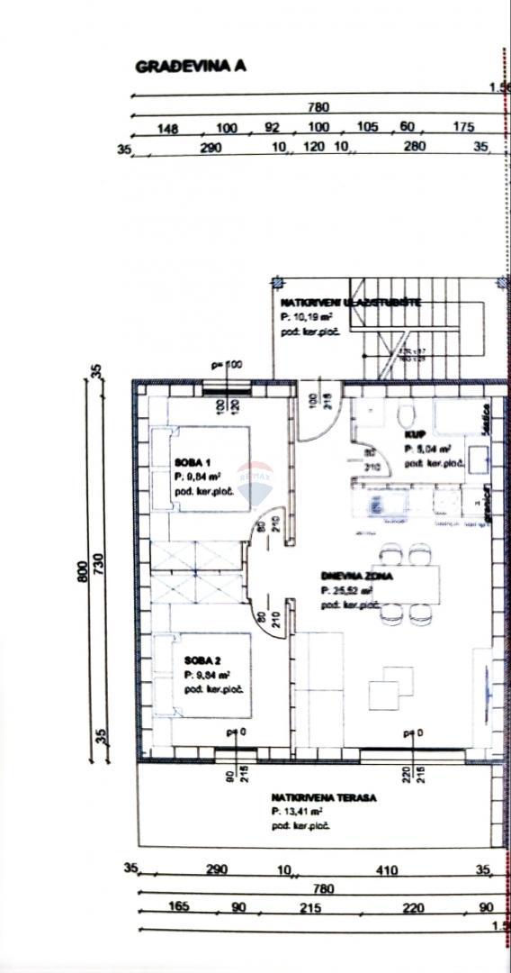 Stanovanje/Apartma Čižići, Dobrinj, 73,84m2